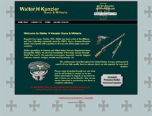 Tablet Screenshot of kanzlermilitaria.com